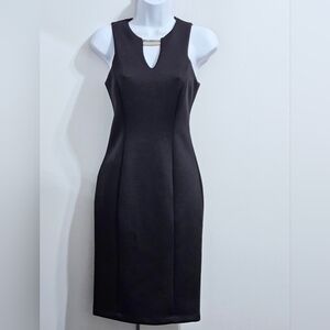 NWOT Vince Camuto Black Sleeveless Sheath Dress Sz 0